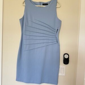 Ivanka Trump Light Blue Pleated Mini Dress
